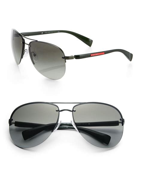 prada sport aviator sunglasses|Prada aviator sunglasses men's.